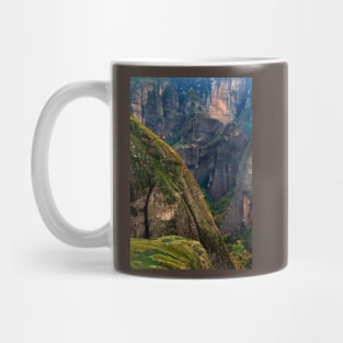 Climbers of the holy rocks - Meteora Mug